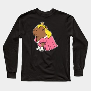 Capybara Princess Costume Long Sleeve T-Shirt